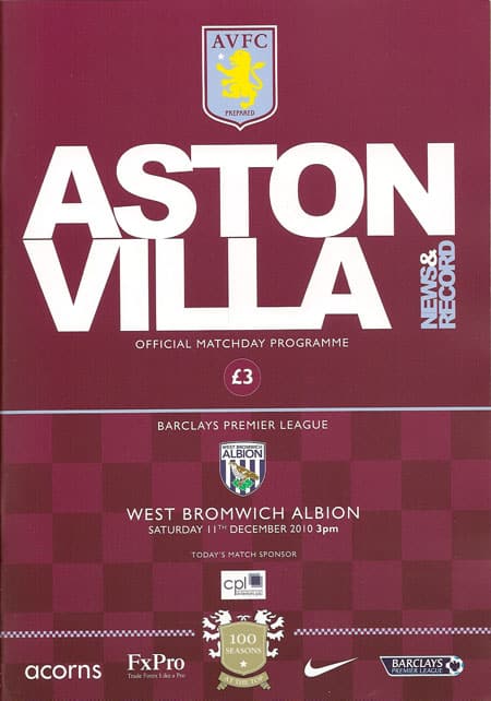 Aston Villa FC v West Bromwich Albion FC 